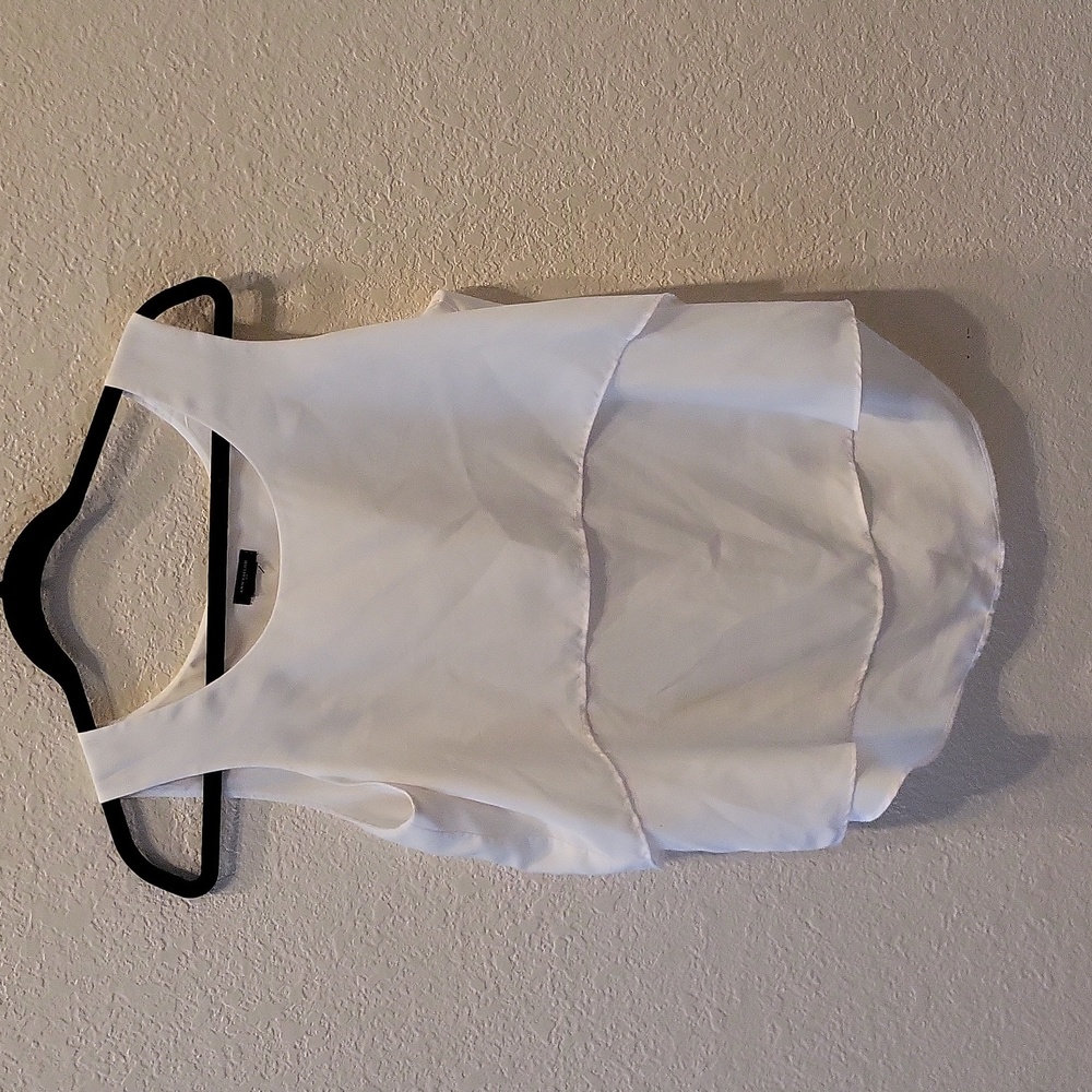 Cream Layered Tank Top